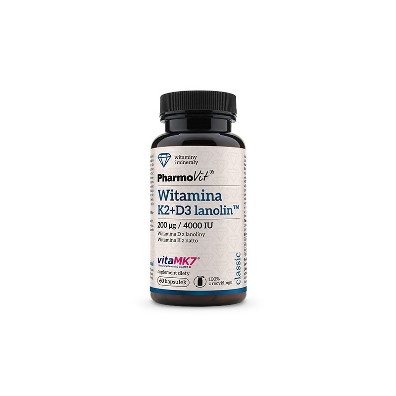 Pharmovit Witamina K2 + D3 4000 60 kap
