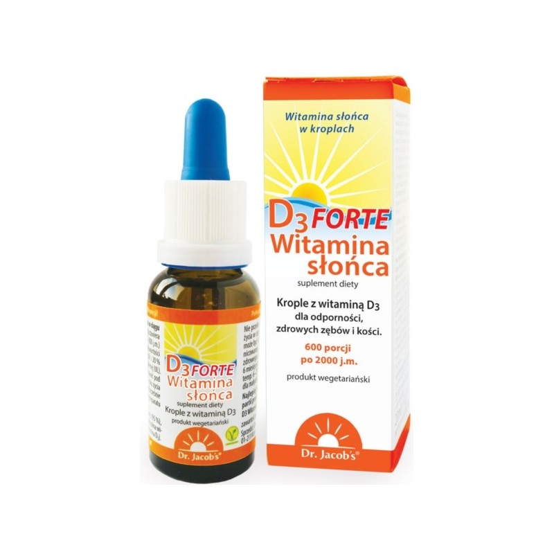 Dr Jacob'S Witamina D3 Forte Witamina Słońca 20 Ml