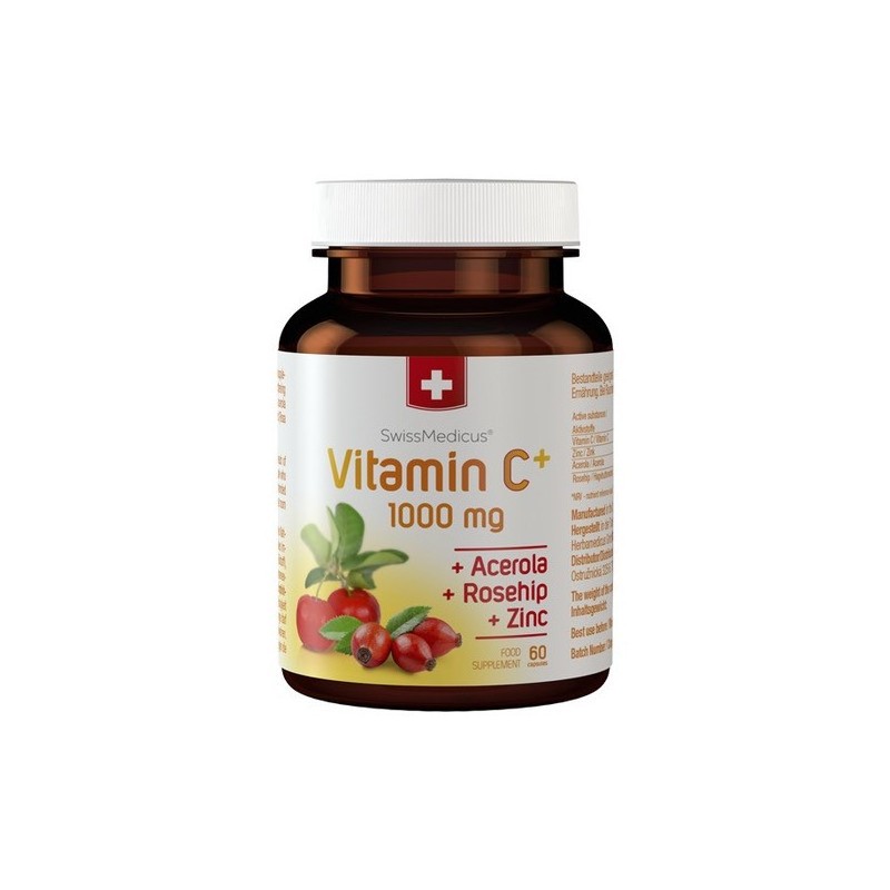 SwissMedicus Witamina C 1000 mg acerola cynk róża