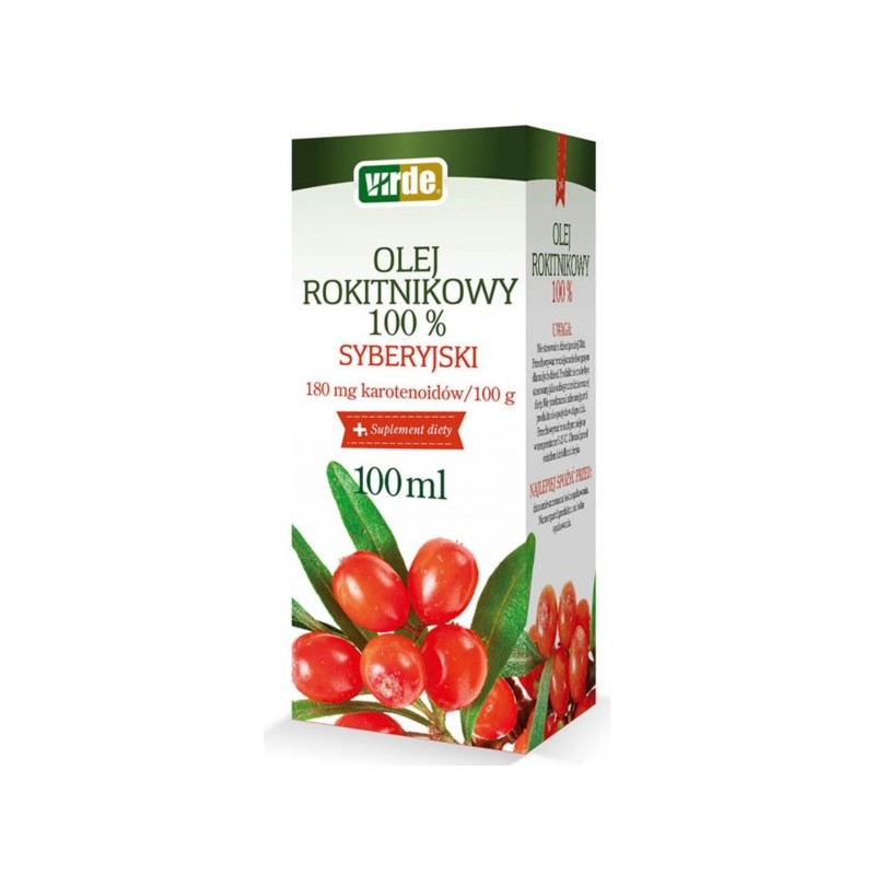 Virde Olej Rokitnikowy Syberyjski 100% 100 Ml