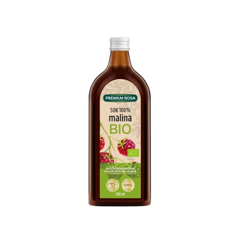 Premium Rosa BIO Sok z Malin 100% 500 ml