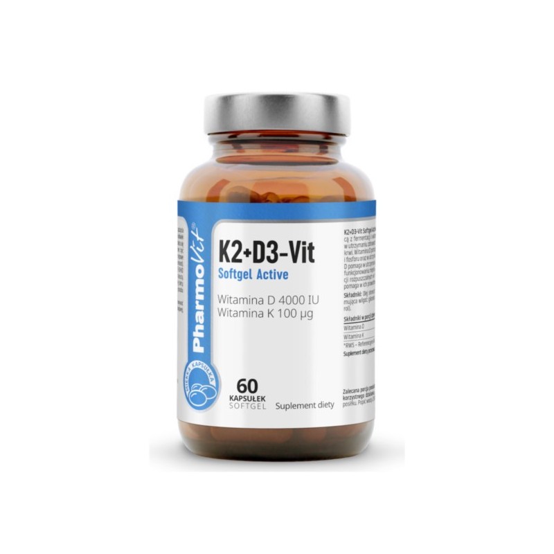 Pharmovit Witamina  K2 D3 Softgel Active 60 k