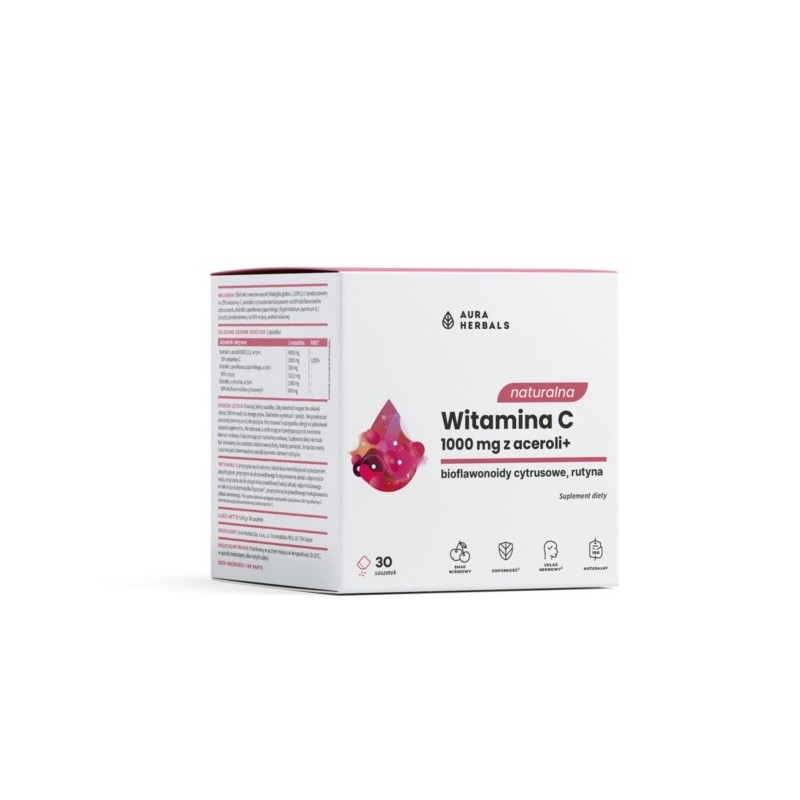 Aura Herbals Naturalna Witamina C 1000 z acerolii