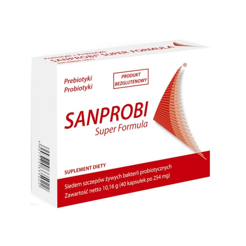 Sanprobi Super Formuła probiotyki 40 kapsułek