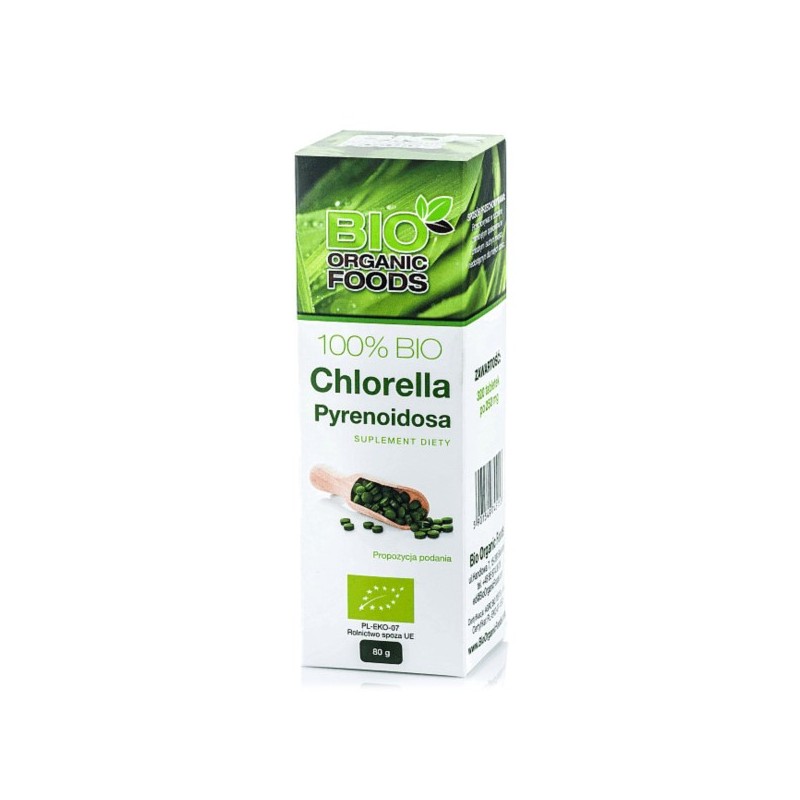 BIO ORGANIC FOOD 100% BIO Chlorella Pyrenoidosa