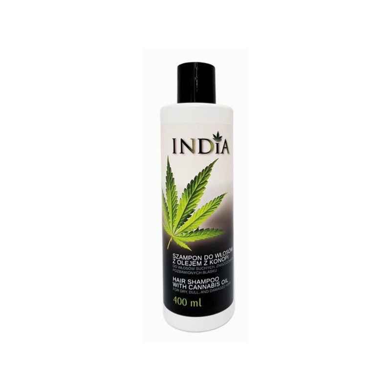 India Szampon Do Włosów Z Olejem Z Konopi 400Ml