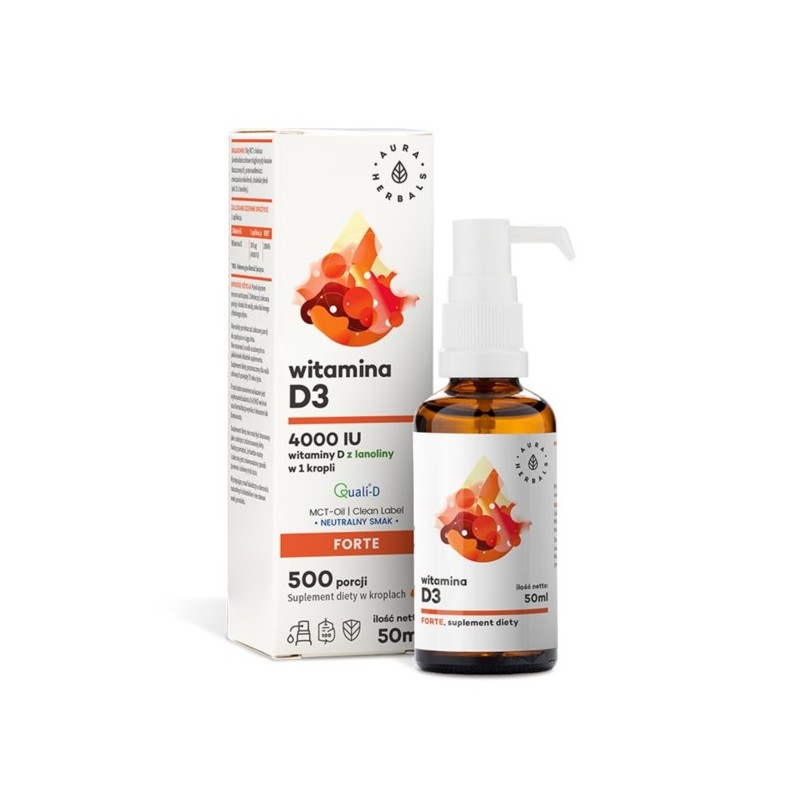Aura Herbals Witamina D3 4000 IU 50 ml