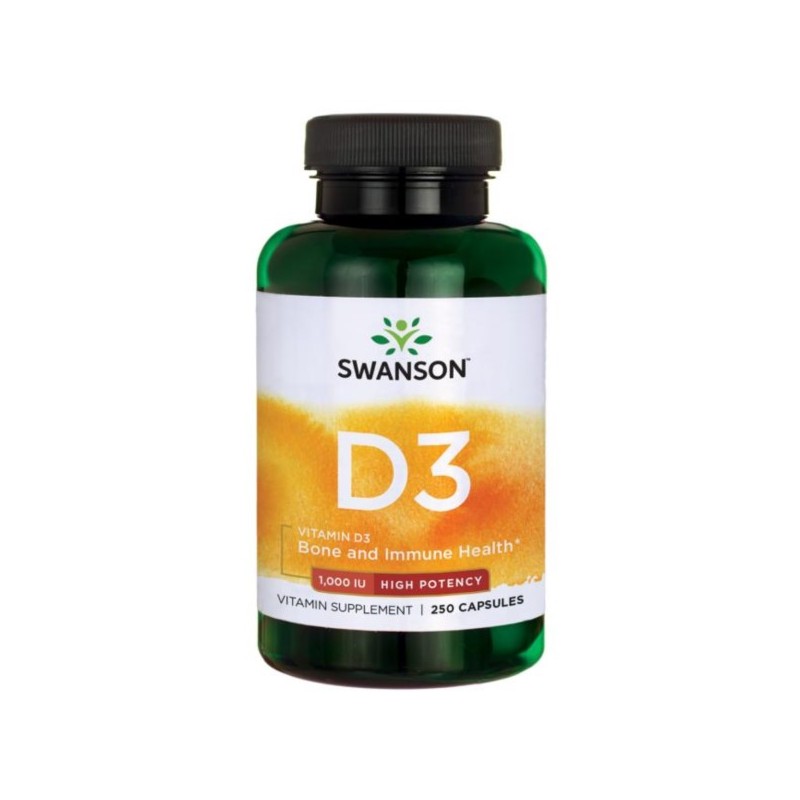 Swanson Witamina D3 1000 Iu 250 K