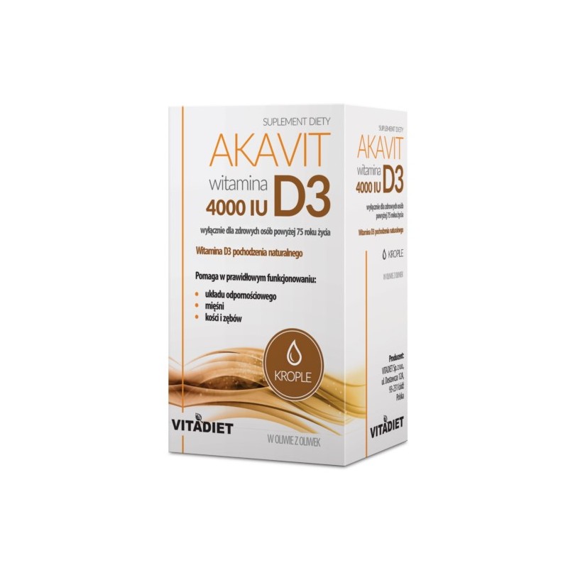 Vitadiet Akavit Witamina D3 4000 Iu 30 Ml