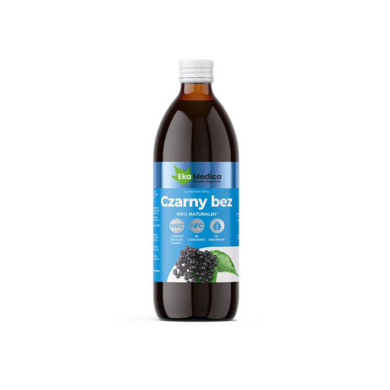 Ekamedica Czarny Bez sok NFC 100% 500 ml