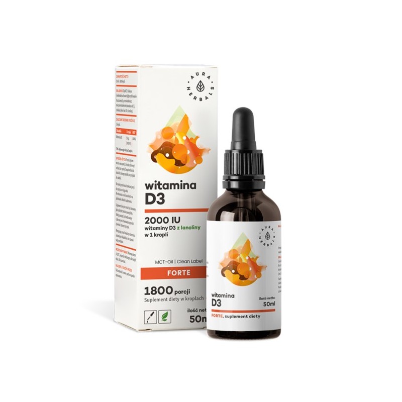 Aura Herbals Witamina D3 2000 FORTE 50ML