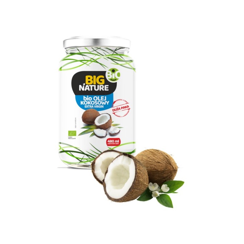 Big Nature Olej kokosowy extra virgin BIO 480 ml