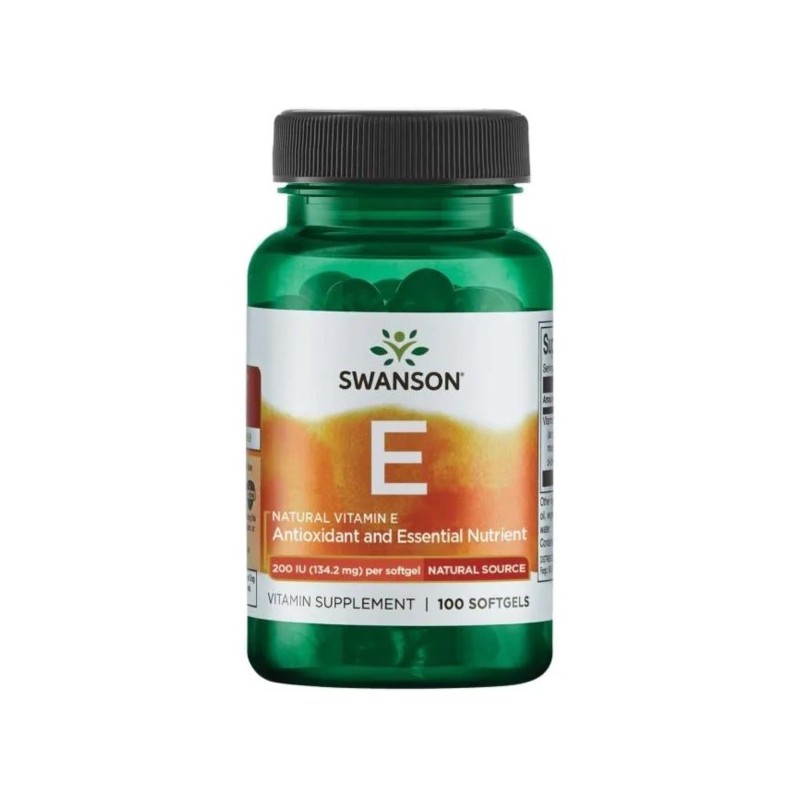 Swanson Witamina E Naturalna 200 Iu 100 K