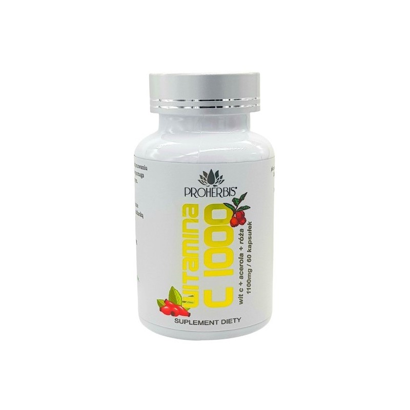 Proherbis Witamina C  1000 mg acerola róża 60 k
