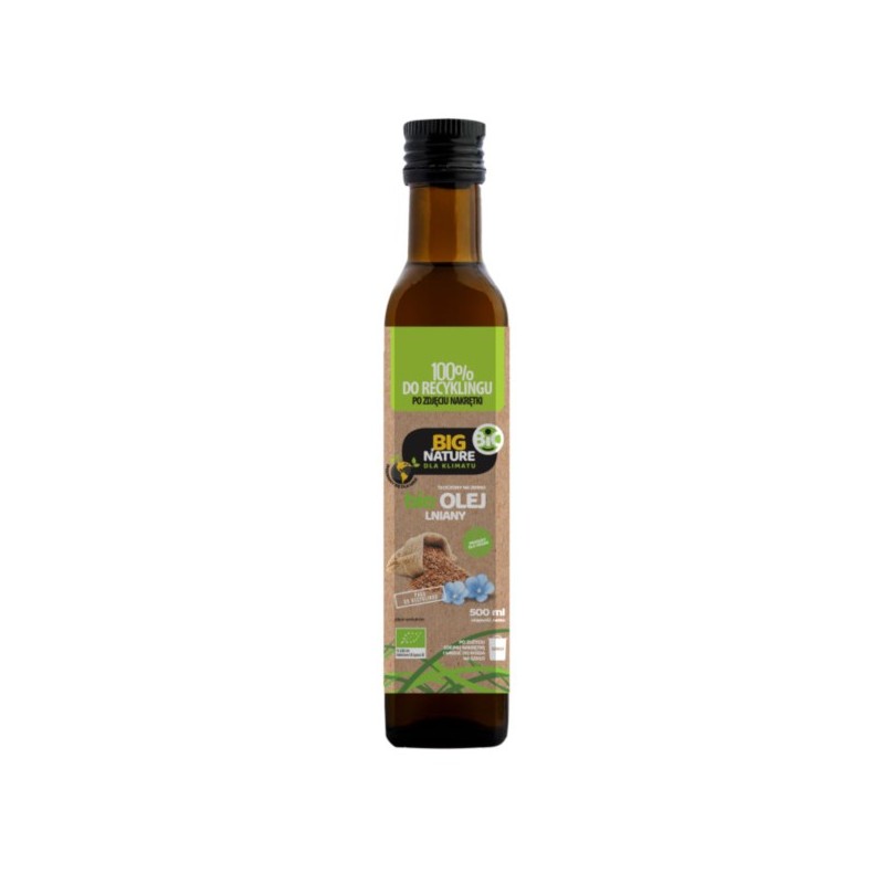 Big Nature Olej Lniany 500 ml bio