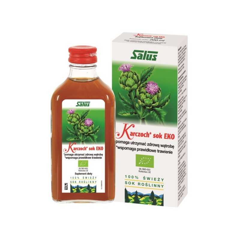 Zioło-Piast Karczoch Sok Eko 200 Ml Salus