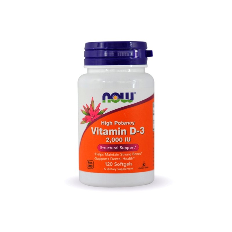 Now Foods Witamina D3 2.000 Iu 120 Żelki