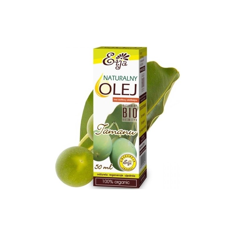 Etja Olej Tamanu Bio 50Ml Zwalcza Łupież, Trądzik