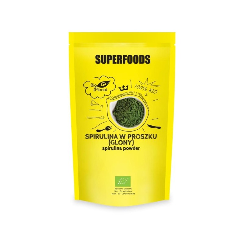 SUPERFOODS Spirulina w proszku BIO 200g BIO PLANET