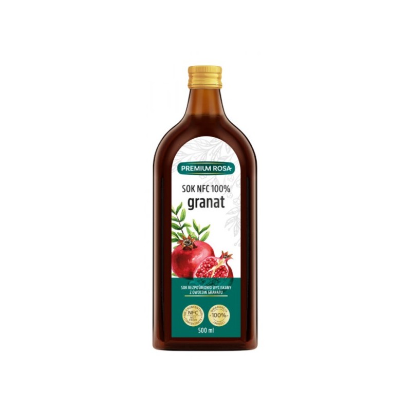 Premium Rosa Sok NFC 100 % Granat 500 ml