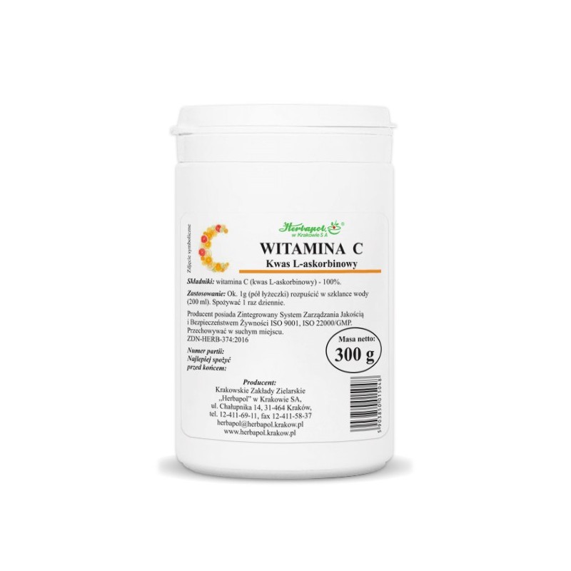Herbapol Witamina C 300 g kwas l-askorbinowy