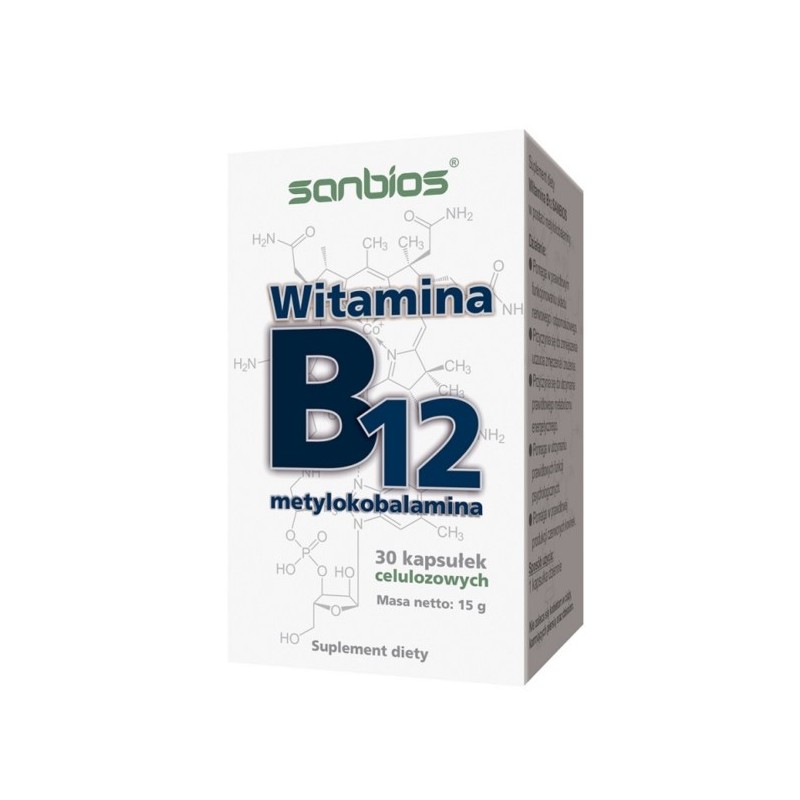 Sanbios Witamina B 12 metylokobalamina 30 kap