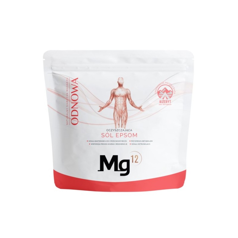 Mg12 Sól Epsom Odnowa 1Kg Siarczan Do Kąpieli