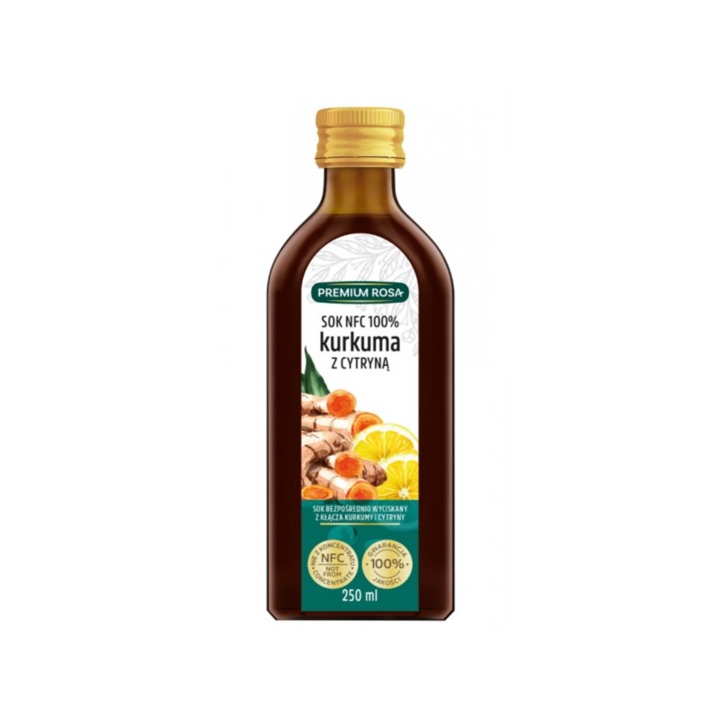 Premium Rosa Sok NFC 100 % Kurkuma z Cytryną 250