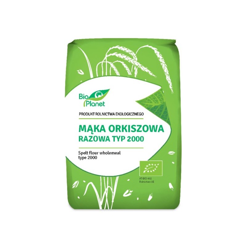 BIO PLANET Mąka orkiszowa razowa typ 2000 BIO 1kg