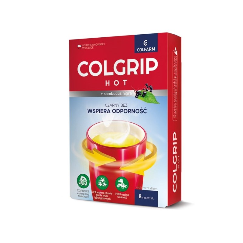 Colfarm Colgrip Hot 8 saszetek wspiera odporność