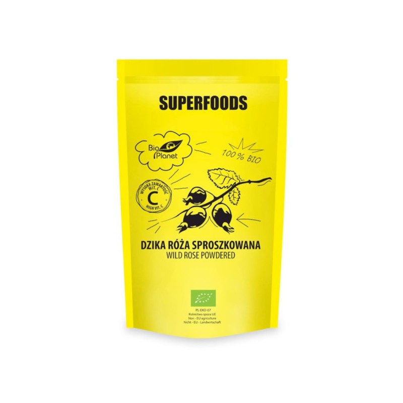 SUPERFOODS Dzika róża sproszkowana 150g BIO PLANET