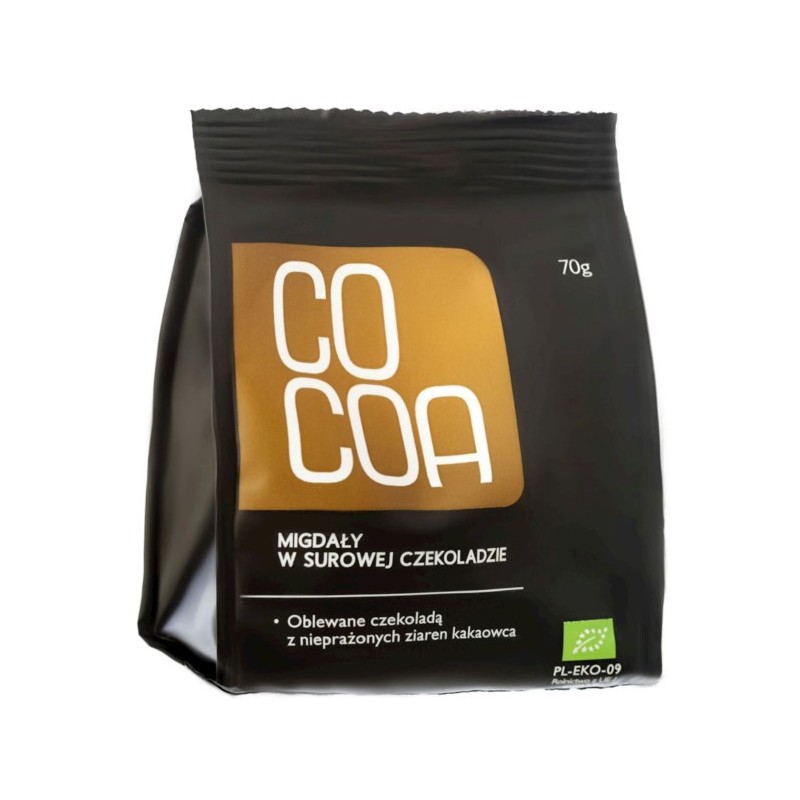 Cocoa Migdały w surowej czekoladzie  BIO 70g