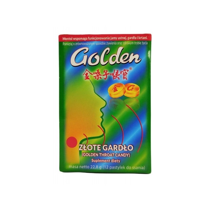 Złote Gardło Golden Throat Candy 12 pastylek
