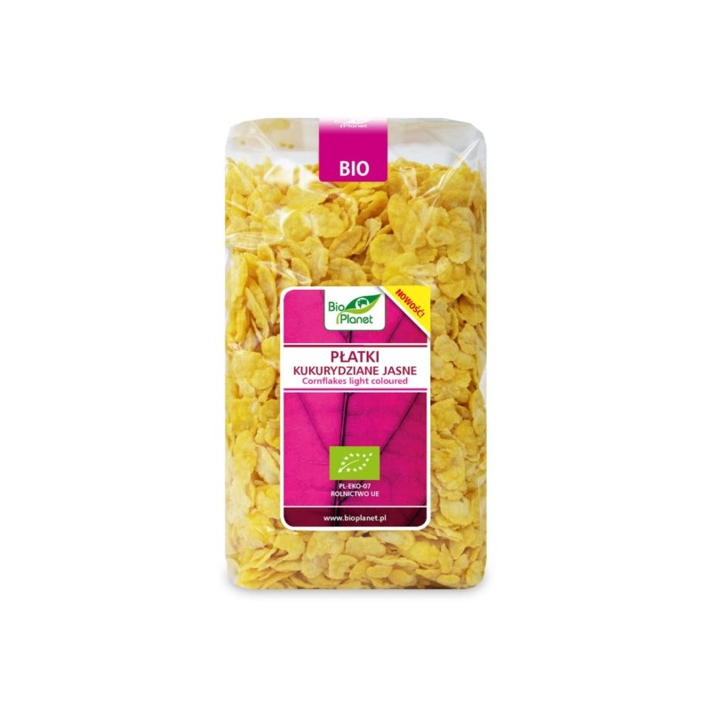 BIO PLANET Płatki kukurydziane jasne BIO 250g