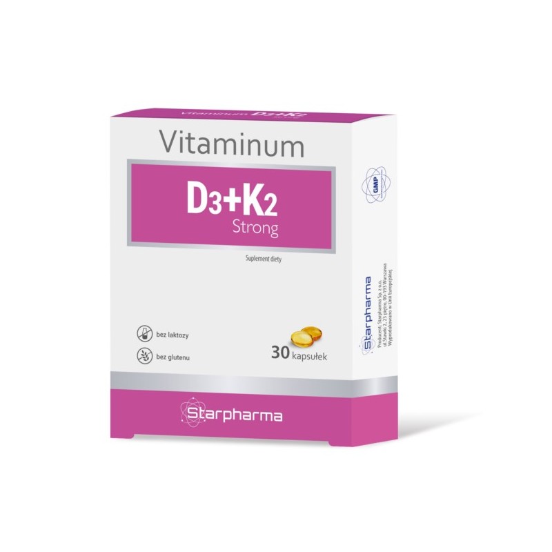 Starpharma Vitaminum D3+ K2 Strong 30 kapsułek