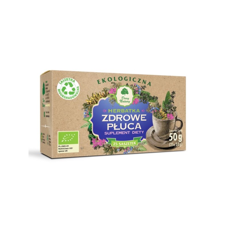 Dary Natury Herbata Zdrowe Płuca 25x2g