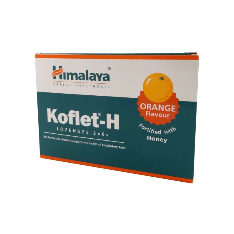 Himalaya Koflet-H Tabletki Do Ssania Pomarańcza12S