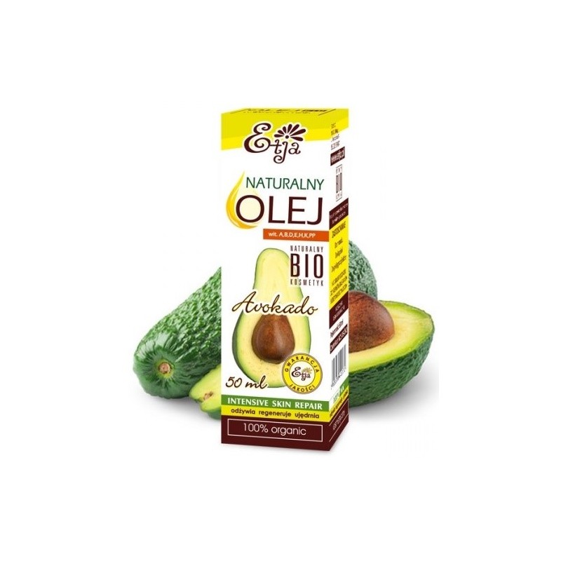 Etja Olej Avokado Bio 50Ml Intensywnie Nawilża