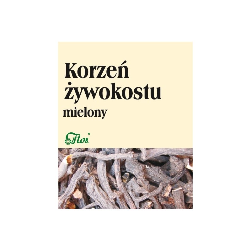 Flos Żywokost Korzen Mielony 100G