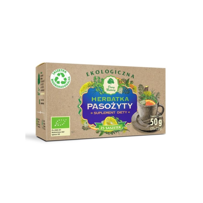 Dary Natury Herbata Pasożyty Eko 25x2g