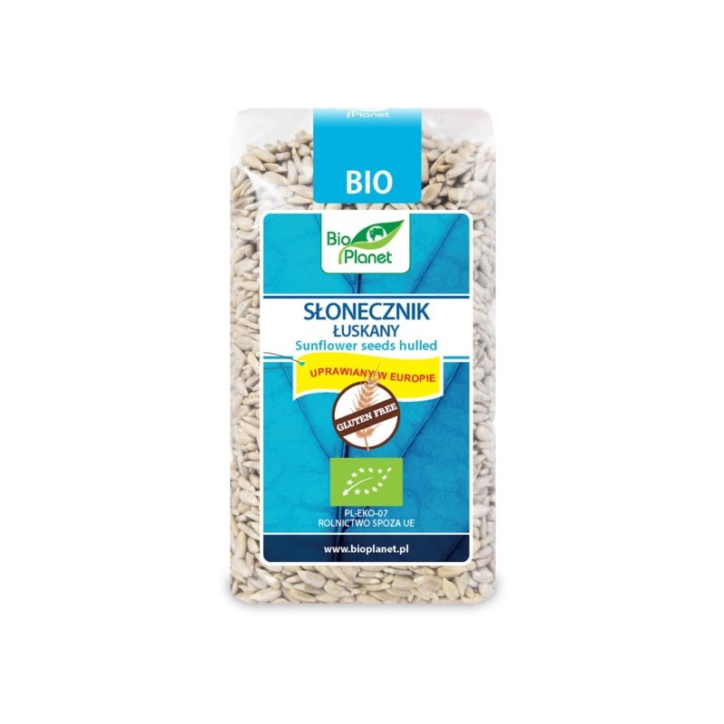 BIO PLANET Słonecznik łuskany bezglutenow BIO 350g