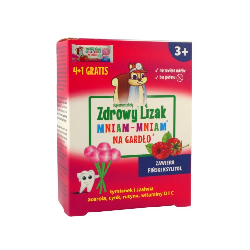 Starpharma Zdrowy Lizak Mniam Mniam Na Gardło 4+1