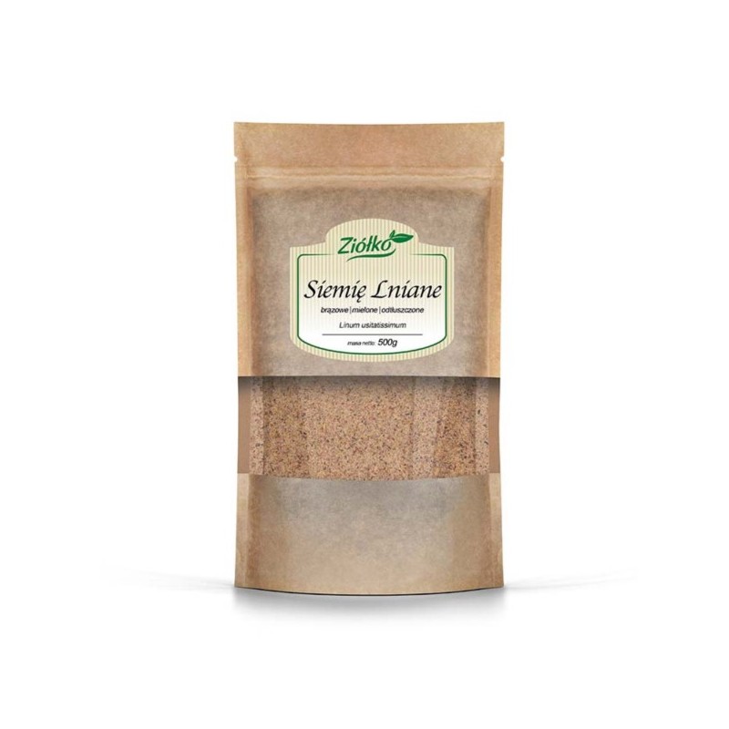 Ziółko Siemię Lniane brązowe mielone 500 g