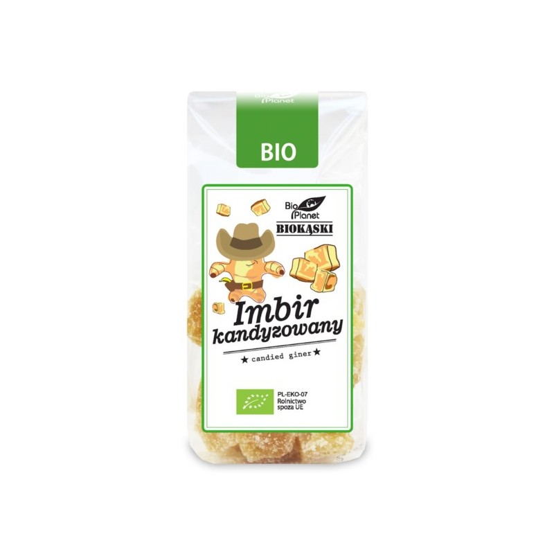 BIO PLANET Imbir kandyzowany BIO 100g