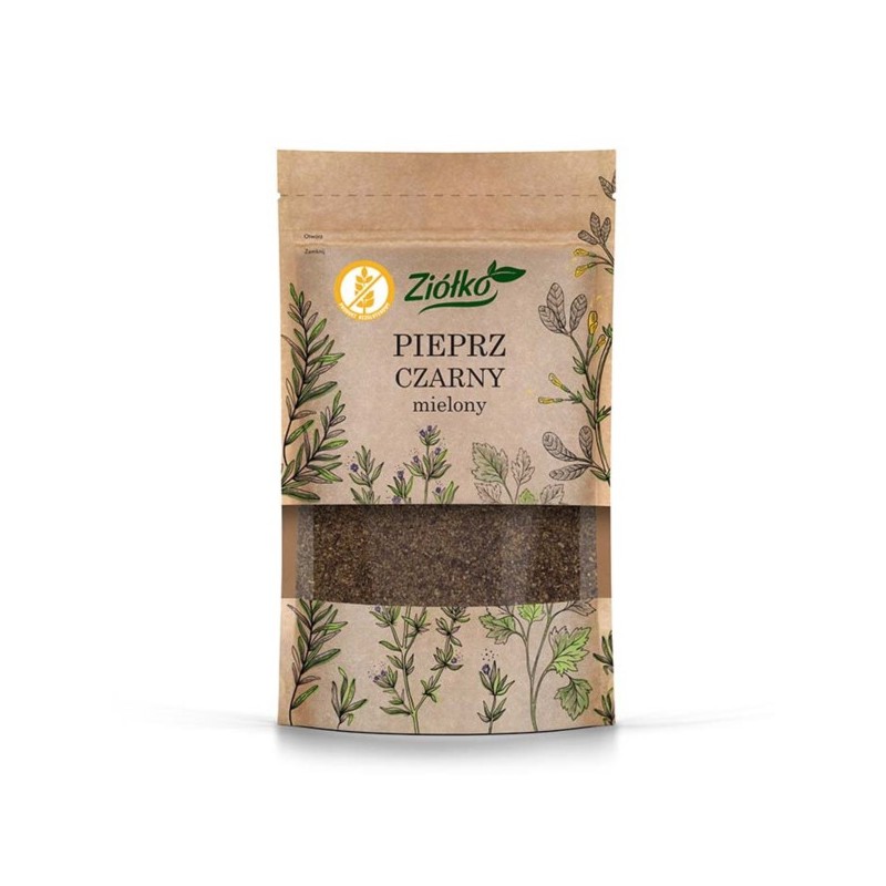 Ziółko Pieprz Czarny mielony bezglutenowy 60 g