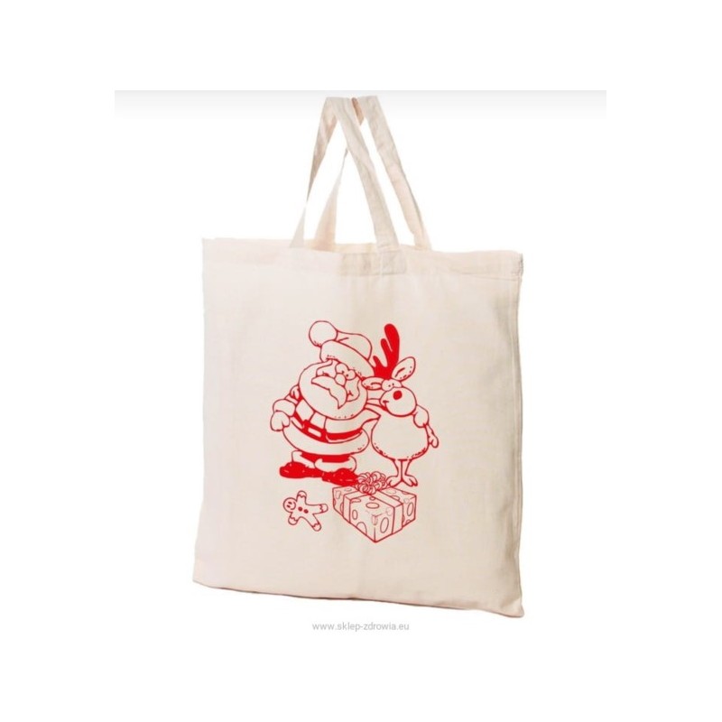 Torba bawełniana seria Zima Mikołaj