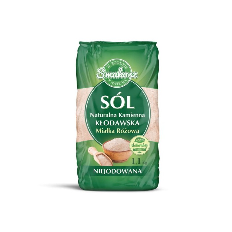 Smakosz Sól Naturalna Kamienna Miałka 1,1 kg