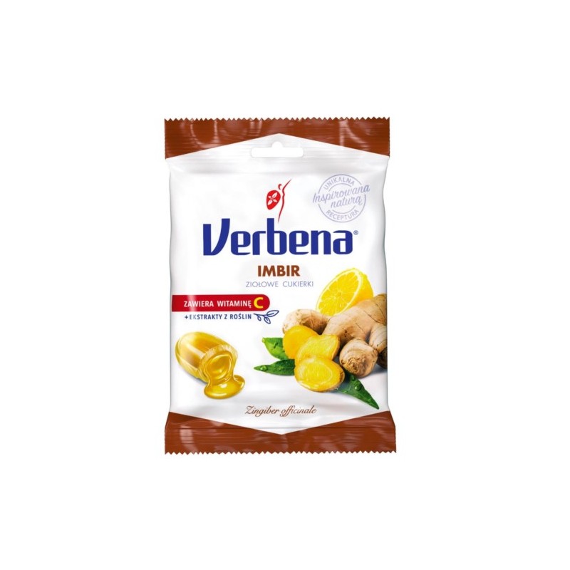 Verbena Imbir cukierki ziołowe 60g
