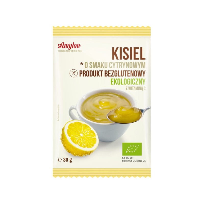 AMYLON Kisiel O Smaku Cytrynowym BIO 30 g