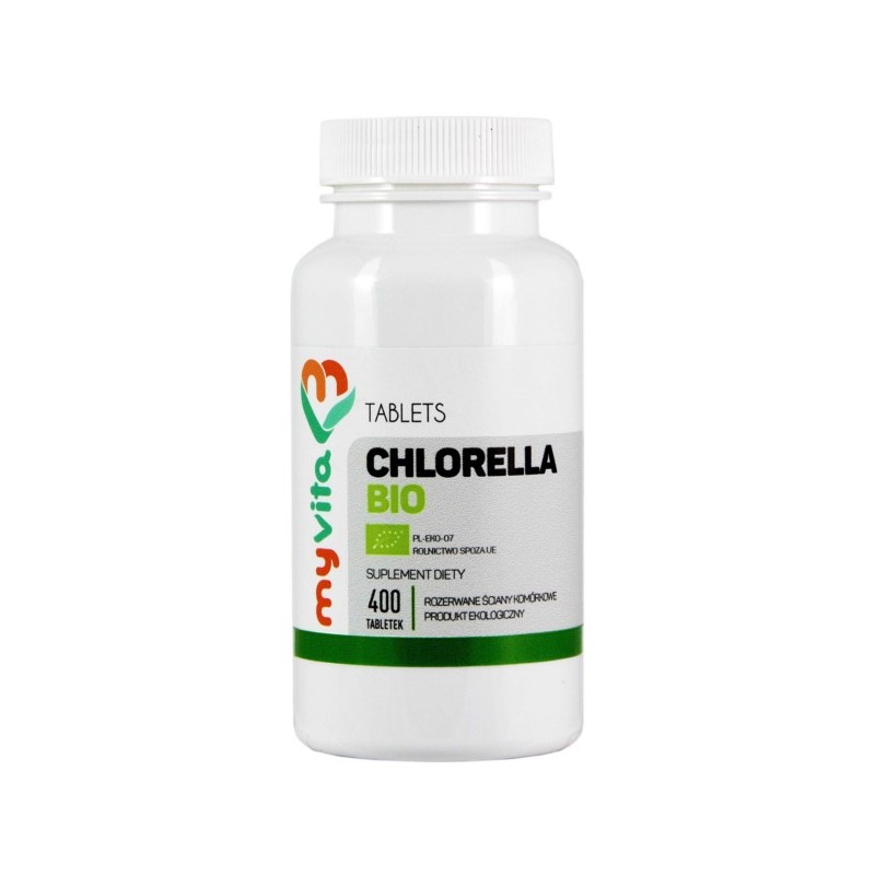 Myvita Chlorella Bio 250 Mg 400 T Oczyszczanie